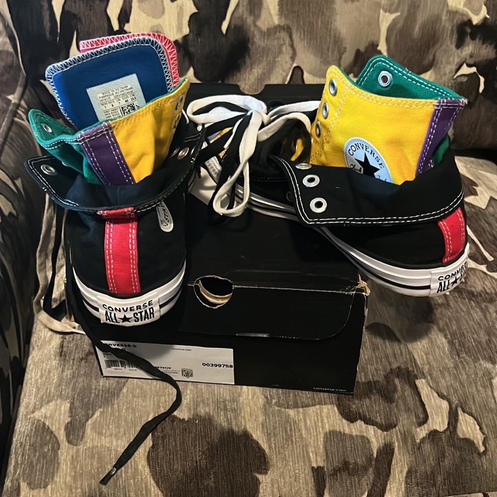 Double Upper Classic Multi Color Converse - image 7